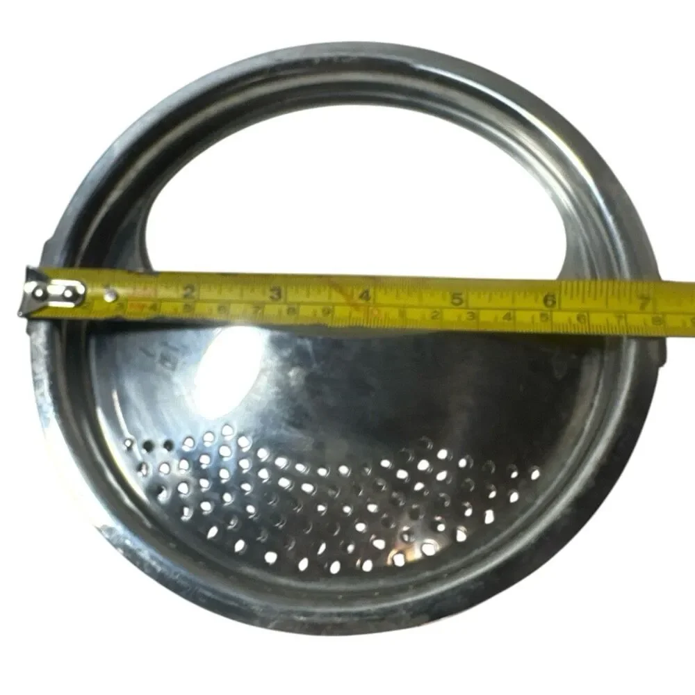 Lock and Drain Stainless Steel Strainer Insert Lids Set Of 5